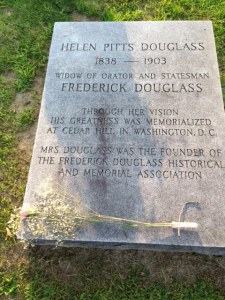 Grave site of Helen Pitts, 2nd wife of Frederick Douglass